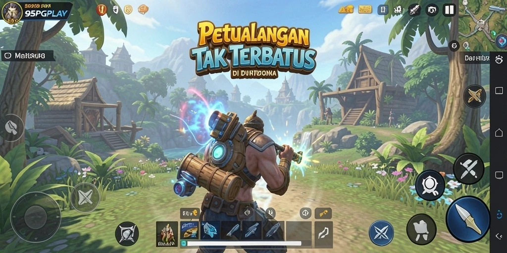 Tangkapan layar gameplay Open World dari 95PGPLAY yang mendebarkan.