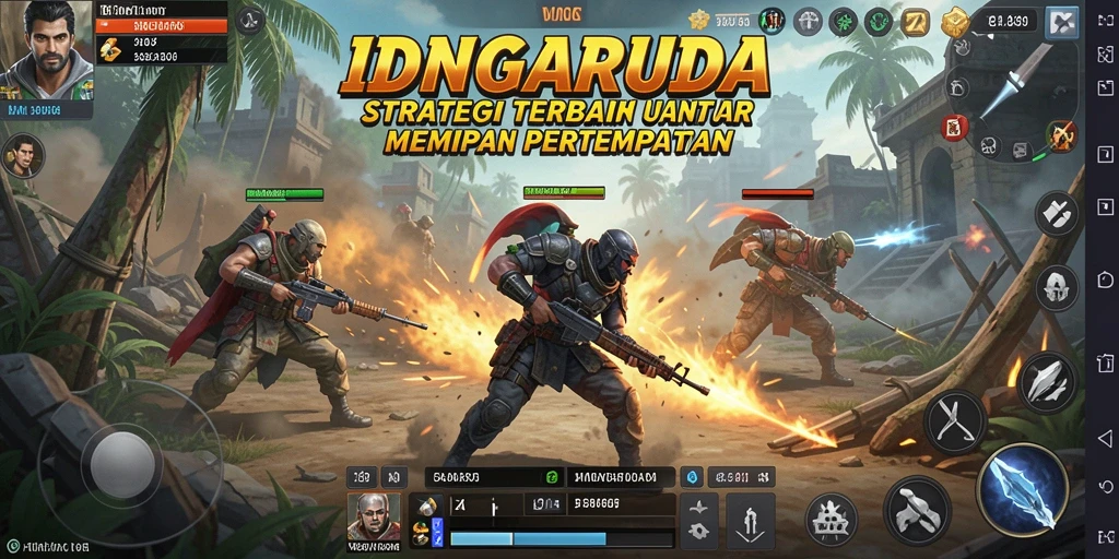 Tampilan gameplay IDNGARUDA yang mendebarkan dan penuh strategi.