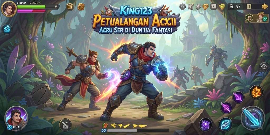 Tampilan gameplay seru KING123 dengan aksi bertarung yang menegangkan.