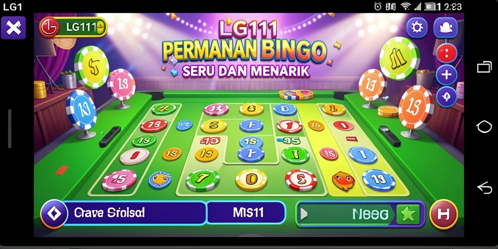 Tangkapan layar dari gameplay dinamis dalam LG111 Bingo.