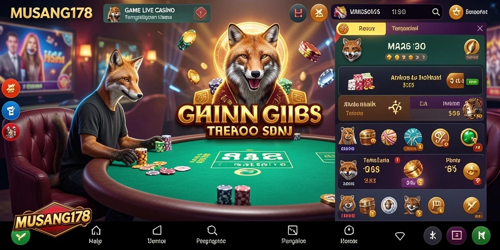 Gameplay seru Live Casino dengan dealer langsung di MUSANG178.